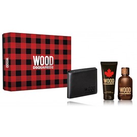 Dsquared2 Wood for Him набор для мужчин  (100 ml. EDT + гель для душа 100 ml. + сумочка)