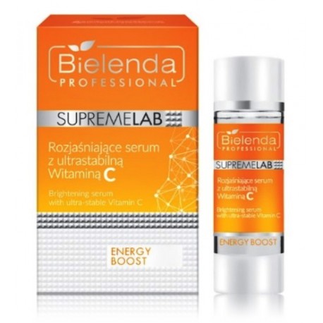 Bielenda Professional Supremelab Energy Boost отбеливающая сыворотка для лица с витамином С 15 мл.
