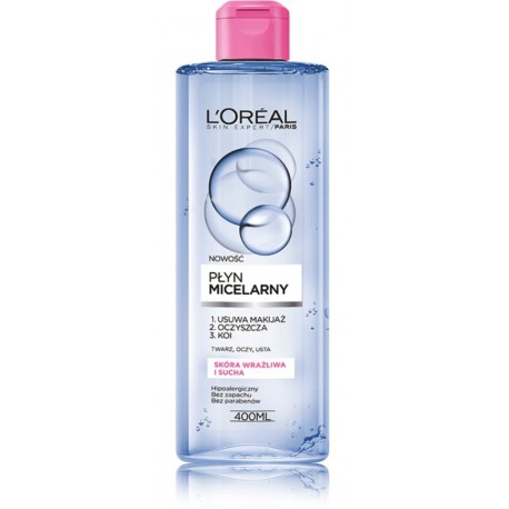 L'oreal Dermo Expertise Micellar Water Sensitive Skin mitsellaarvesi tundlikule ja kuivale nahale