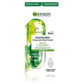 Garnier Niacinamide Ampoule Sheet Mask värskendav näomask 1 tk