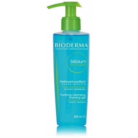 BIODERMA Sebium Purifying Foaming Gel näopesugeel kombineeritud/rasusele nahale