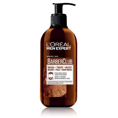 L'OREAL Men Expert Barber Club Hair and Facial hair wash многофункциональное моющее средство