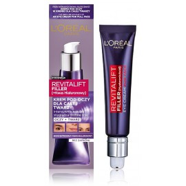 L'Oreal Revitalift Filler Hyaluronic Acid Eye Cream For Face silmaümbrus- ja näokreem