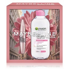 Maybelline Lash Sensational набор (тушь 9,5 мл. + мицеллярная вода 400 мл.)