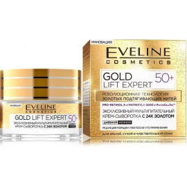 Eveline Gold Lift Expert 50+ toitev näokreem küpsele nahale