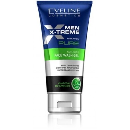 Eveline Men X-Treme Pure Anti-Shine näopesuvahend rasusele nahale