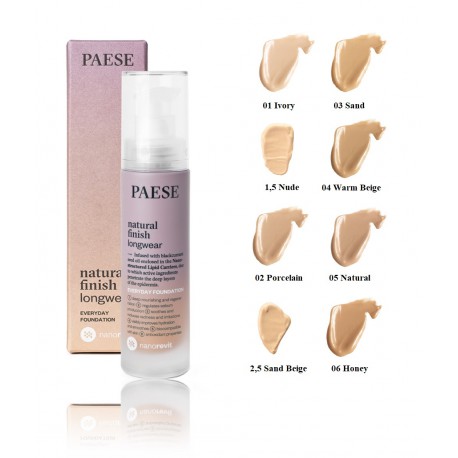 Paese Nanorevit Natural Finish Longwear Everyday Foundation тональная база 35 мл.