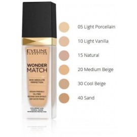 Eveline Wonder Match niisutav jumestuskreem 30 ml