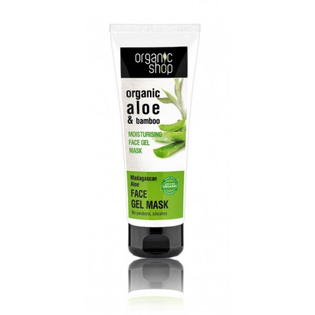 Organic Shop Organic Aloe & Bamboo Moisturizing Face Gel-Mask гелевая маска для лица