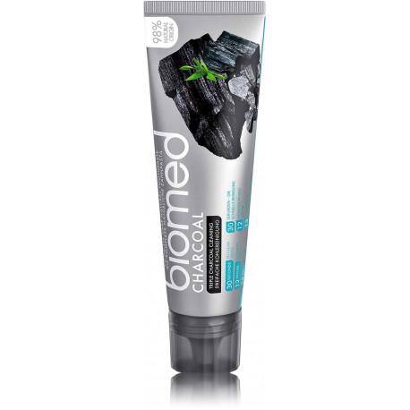 Biomed Charcoal Complete Care Natural Toothpaste valgendav hambapasta aktiivsöega