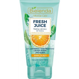 Bielenda FRESH JUICE Moisturizing Face Sugar Scrub niisutav koorija tsitrusevee ja apelsinimahlaga