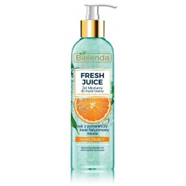 Bielenda FRESH JUICE Moisturizing Micellar Gel niisutav mitsellaargeel tsitrusevee ja apelsinimahlaga