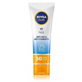 NIVEA Sun UV Anti-Age & Anti-Pigments Q10 SPF50 näokreem kortsude ja pigmendilaikude vastu