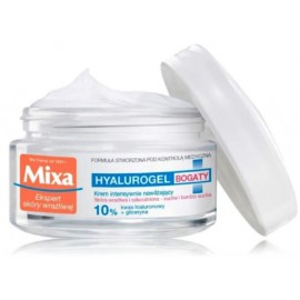 Mixa Hyalurogel Sensitive Skin Expert интенсивно увлажняющий крем для лица