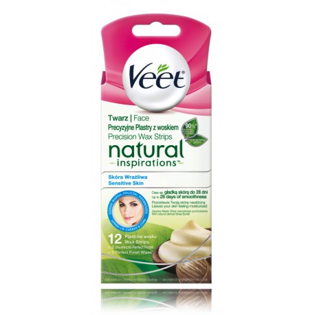 Veet Natural Inspirations депиляционные полоски для лица