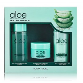 Holika Holika Set Aloe Soothing Essence Skin Care Special Kit komplekt (50 ml toonik + 20 ml kreem + 50 ml emulsioon)