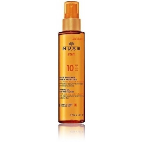 Nuxe Sun Tanning Oil SPF10 масло для загара