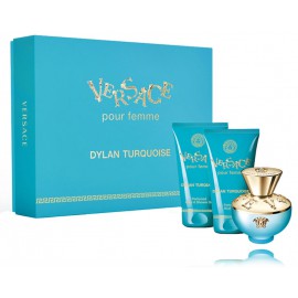 Versace Pour Femme Dylan Turquoise komplekt naistele (50 ml EDT + 50 ml dušigeel + 50 ml kehakreem)