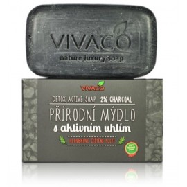 Vivaco Detox Active Soap 2% Charcoal seep näole ja kehale