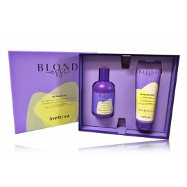 Inebrya Blondesse No-Yellow komplekt heledatele juustele (300 ml šampoon + 250 ml juuksemask)