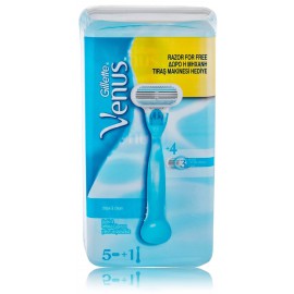 Gillette Venus Close & Clean Razor + 5 Refill Cartridges бритва с 5 насадками