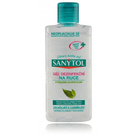Sanytol дезинфицирующий гель для рук с зеленым чаем
