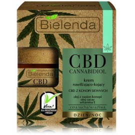 Bielenda CBD Cannabidiol Face Cream näokreem kuivale ja tundlikule nahale