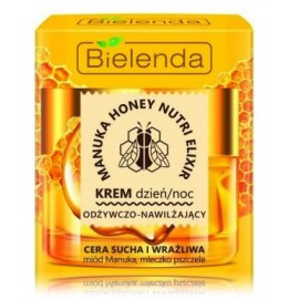 Bielenda Manuka Honey Nourishing And Moisturizing Face Cream Day/Night toitev ja niisutav näokreem kuivale ja tundlikule nahale