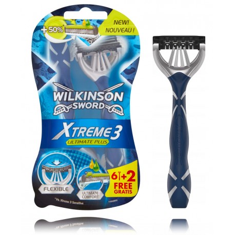 Wilkinson Sword Xtreme3 Ultimate Plus ühekordsed raseerijad