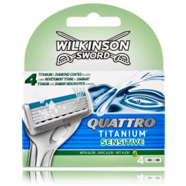 Wilkinson Sword Quattro Titanium Sensitive žiletiterad