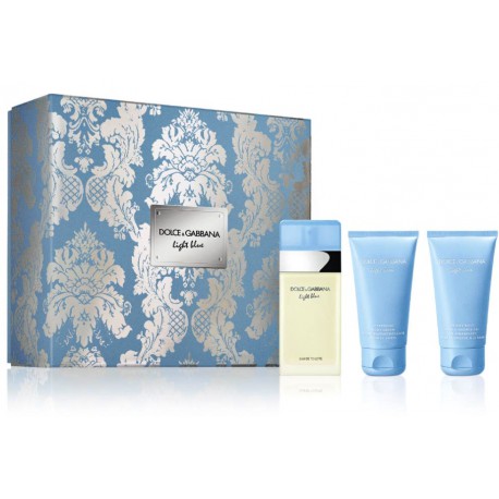 Dolce & Gabbana Light Blue komplekt naistele (50 ml. EDT + 50 ml. kehakreem + 50 ml. dušigeel)