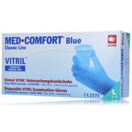 Med-Comfort Classic Line Nitrile-Vinyl Gloves sinised vinüül-nitriilkindad