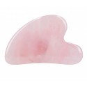 Ilū Rose Quartz Gua Sha Stone näomassaažikivi roosast kvartsist