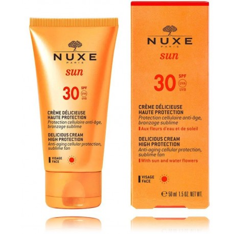 Nuxe Sun Delicious Cream High Protection SPF 30 солнцезащитный крем