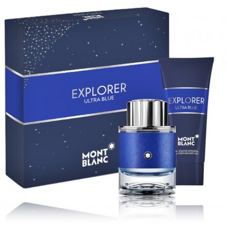 Mont Blanc Explorer Ultra Blue набор для мужчин (60 мл. EDP + 100 мл. гель для душа)