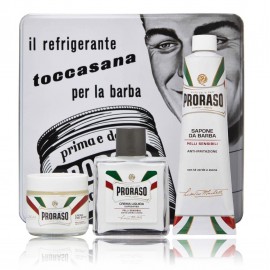 Proraso Vintage Toccasana komplekt meestele (100 ml. raseerimiseelnekreem + 150 ml. seep + 100 ml habemeajamisjärgne palsam)