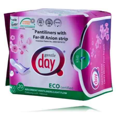 Gentle Day Pantiliners With Far-IR Anion Strip гигиенические прокладки