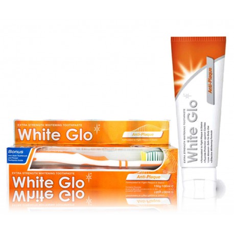 White Glo Anti-Plaque Whitening Toothpaste valgendav hambapasta hambakivi vastu