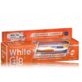 Curcumin & Turmeric Tartar Control And Whitening Toothpaste паста против зубного камня + зубная щетка