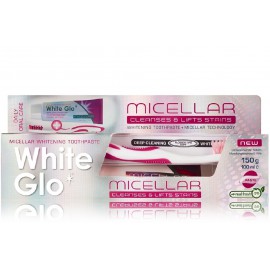 White Glo Micellar Whitening Toothpaste valgendav hambapasta mitsellaarveega (100 ml.) + hambahari