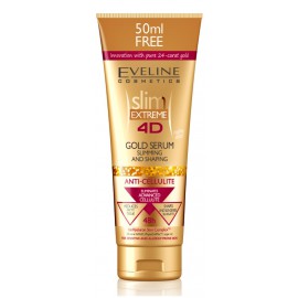 Eveline Slim Extreme 4D Gold Serum антицеллюлитная сыворотка для похудения с частицами золота