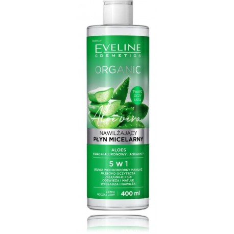 Eveline Organic Aloe Vera 5in1 niisutav mitsellaarvesi kuivale ja väga kuivale nahale