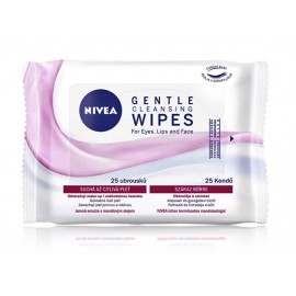 Nivea Cleansing Wipes Face Eyes näopuhastuslapid kuivale ja tundlikule nahale