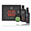 American Crew Men's Most Wanted набор для мужчин (средство 3 в 1 250 мл. + спрей 100 мл. + крем 50 гр. + бальзам 7,4 мл.)