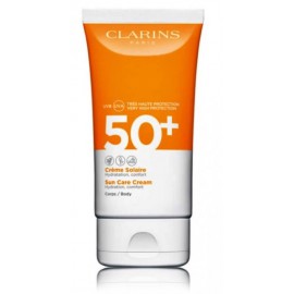 Clarins Dry Touch Sun Care Body Cream SPF50 päikesekaitsekreem kehale