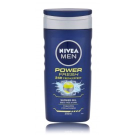 Nivea Men Power Fresh бодрящий гель для душа для мужчин