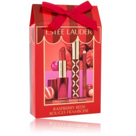 Estee Lauder Raspberry Reds Set komplekt (huuleläige 2,7 ml. + huulepulk 3,5 g. + huulepliiats 0,8 g.)