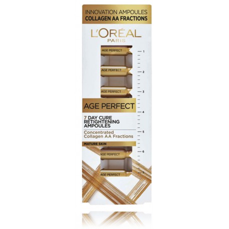 L´Oreal Age Perfect 7 Day Cure укрепляющие коллагеновые ампулы для зрелой кожи