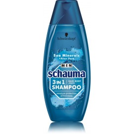 Schwarzkopf Schauma Men Sea Minerals + Aloe Vera Hair Face Body 3in1 шампунь для мужчин