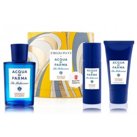 Acqua di Parma Blu Mediterraneo Arancia di Capri набор (75 мл. EDT + 40 мл. гель для душа + 50 мл. лосьон для тела)